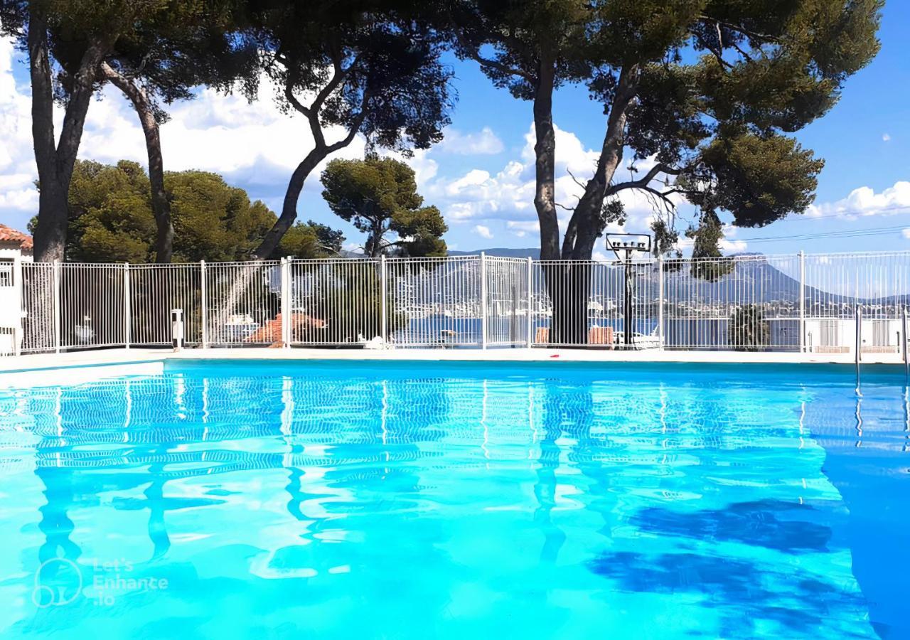 T1 Avec Piscine A 300M Des Plages Pour 4 Personnes - Residence Saint Elme La Seyne-sur-Mer Kültér fotó