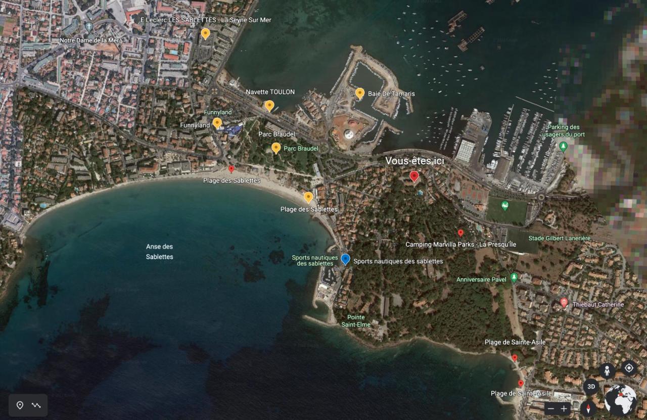 T1 Avec Piscine A 300M Des Plages Pour 4 Personnes - Residence Saint Elme La Seyne-sur-Mer Kültér fotó